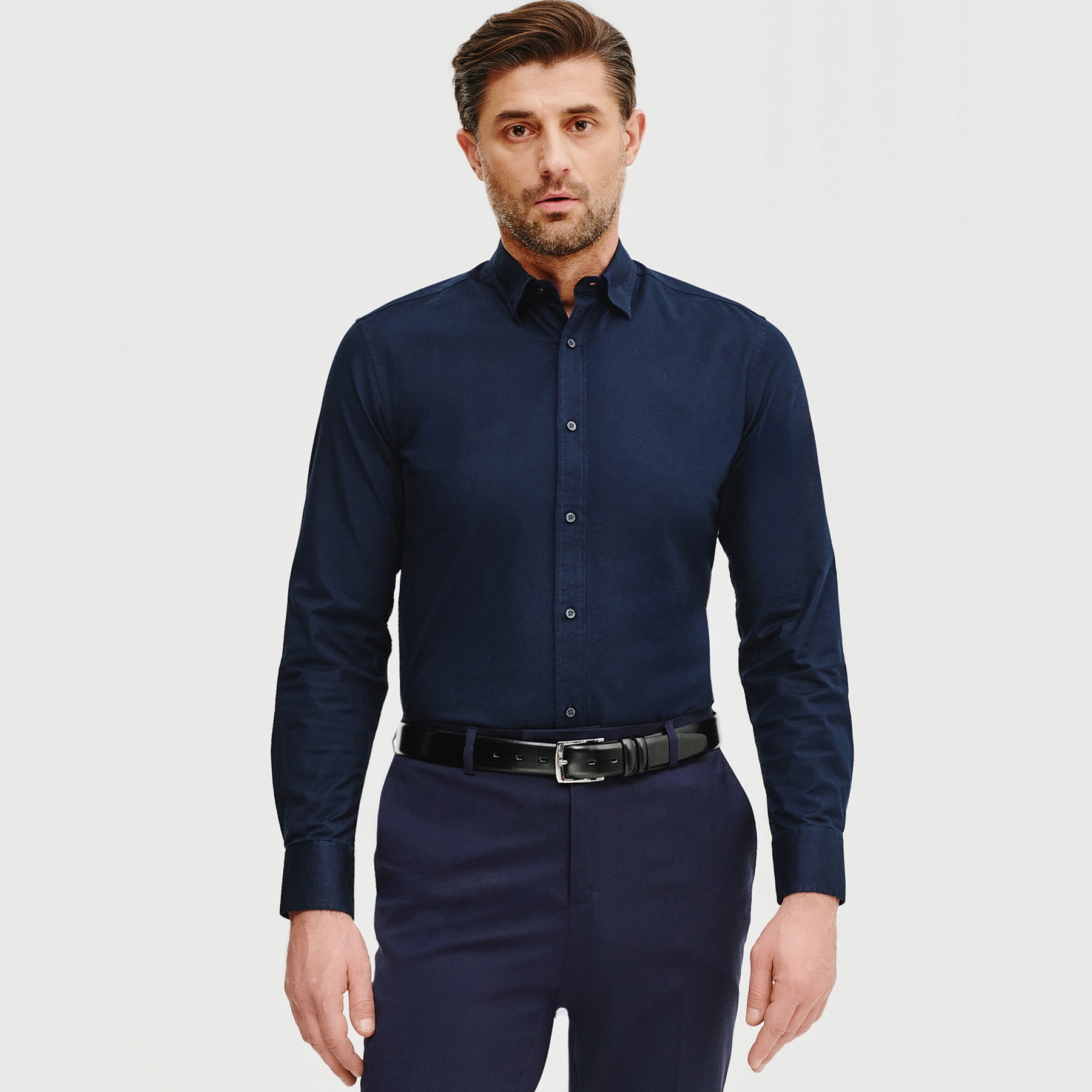 Hladká elegantní tmavě modrá pánská košile Pako Lorente vel XL