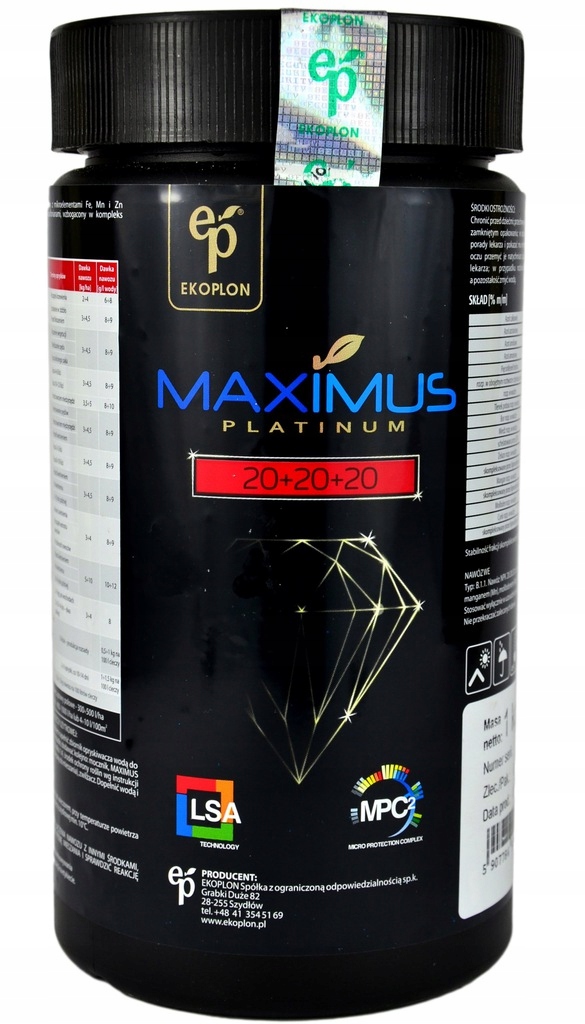 

Maximus 20-20-20 Platinium 1kg nawóz dolistny