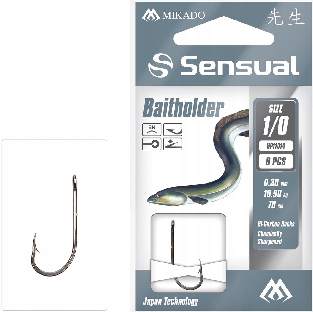 Haczyki Wiązane Mikado Sensual Baitholder 1 0.30mm