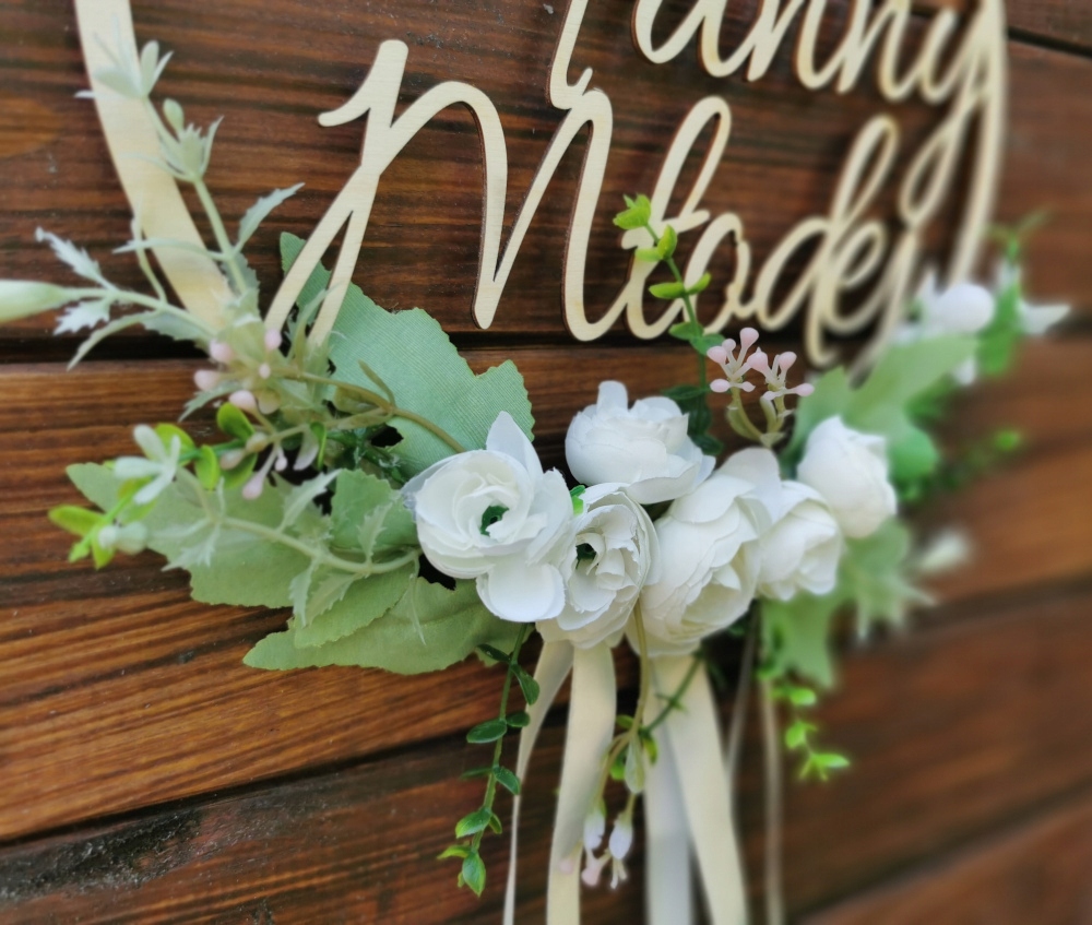 MDK Wianek na drzwi Dom Panny Młodej biały Marka MDK