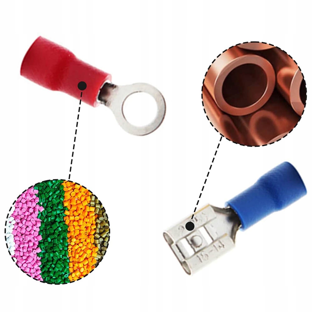 TULEJKI ZACISKOWE DO PRZEWODÓW IZOLOWANE ZESTAW 100 SZT TULEJKA 0.5-2.5 Liczba sztuk 100 szt.