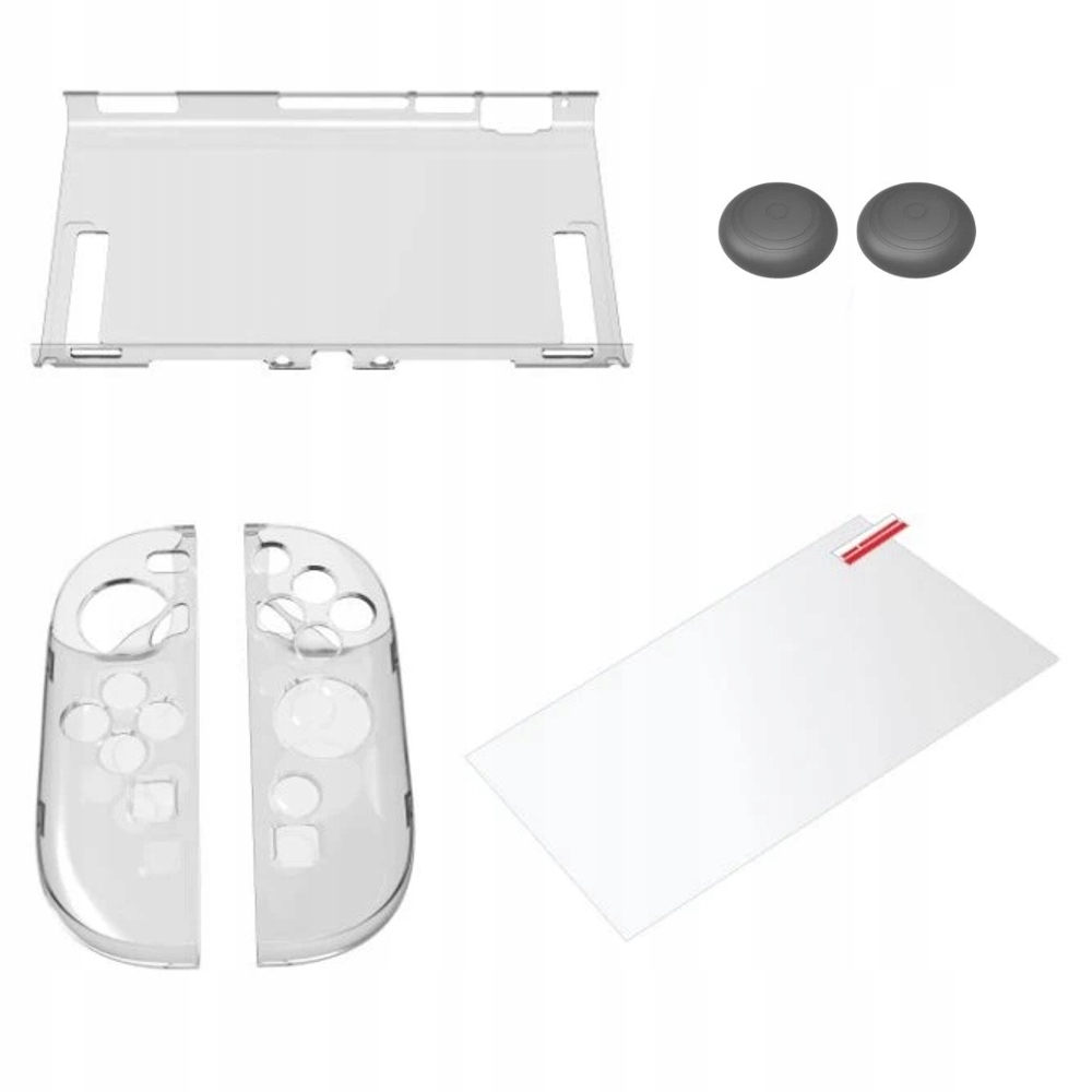You2K Zestaw 5 in 1 crystal case do doku + szkło + nakładki do Switch 2