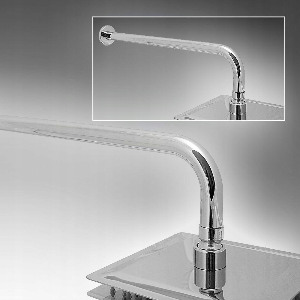 Rameno pro sprchovou vaničku Kulaté Nástěnné 38 Cm Ocel