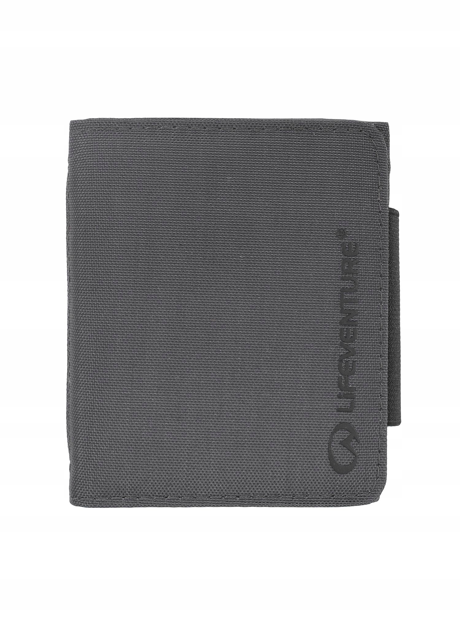Portfel antykradzieżowy Lifeventure Recycled Rfid Wallet grey