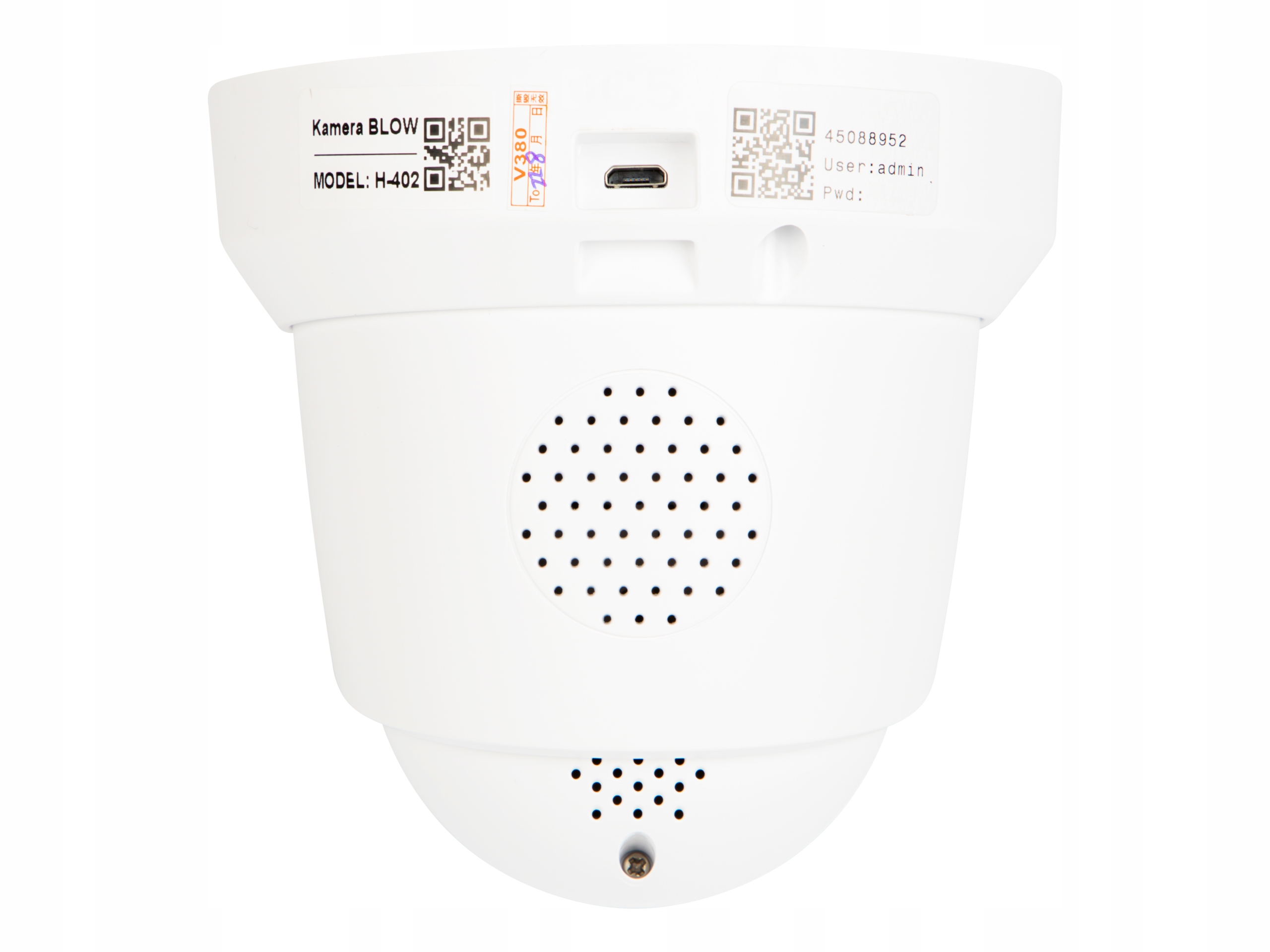 KAMERA WiFi ZOOM ZWNĘTRZNA WEWNĘTRZNA 3MP OBROTOWA 360 STOPNI INTERKOM IP66 Kod producenta 78-817#
