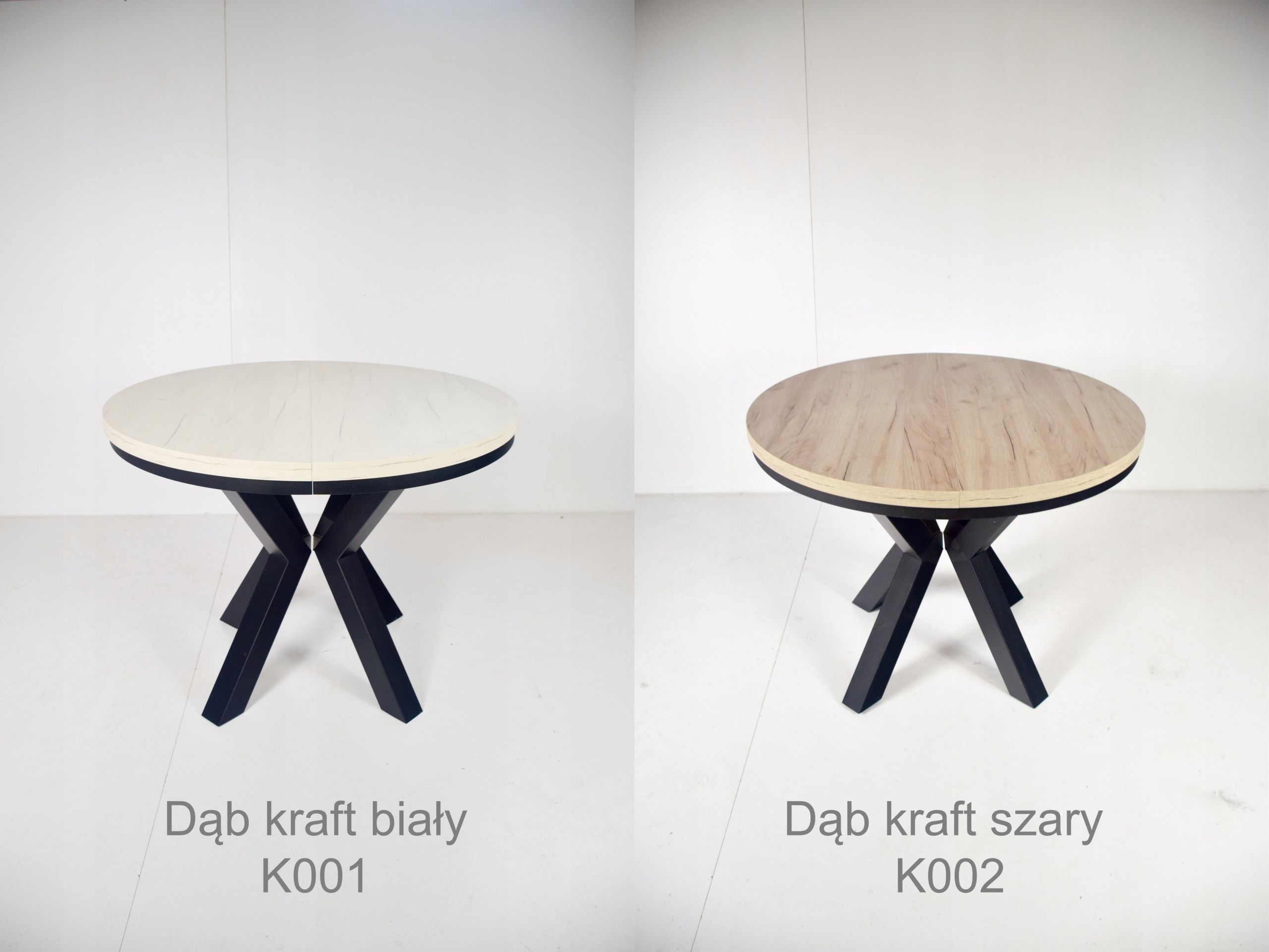 LOFT OKRĄGŁY fi100 3x50 metalowe nogi KOLORY Głębokość mebla 100 cm