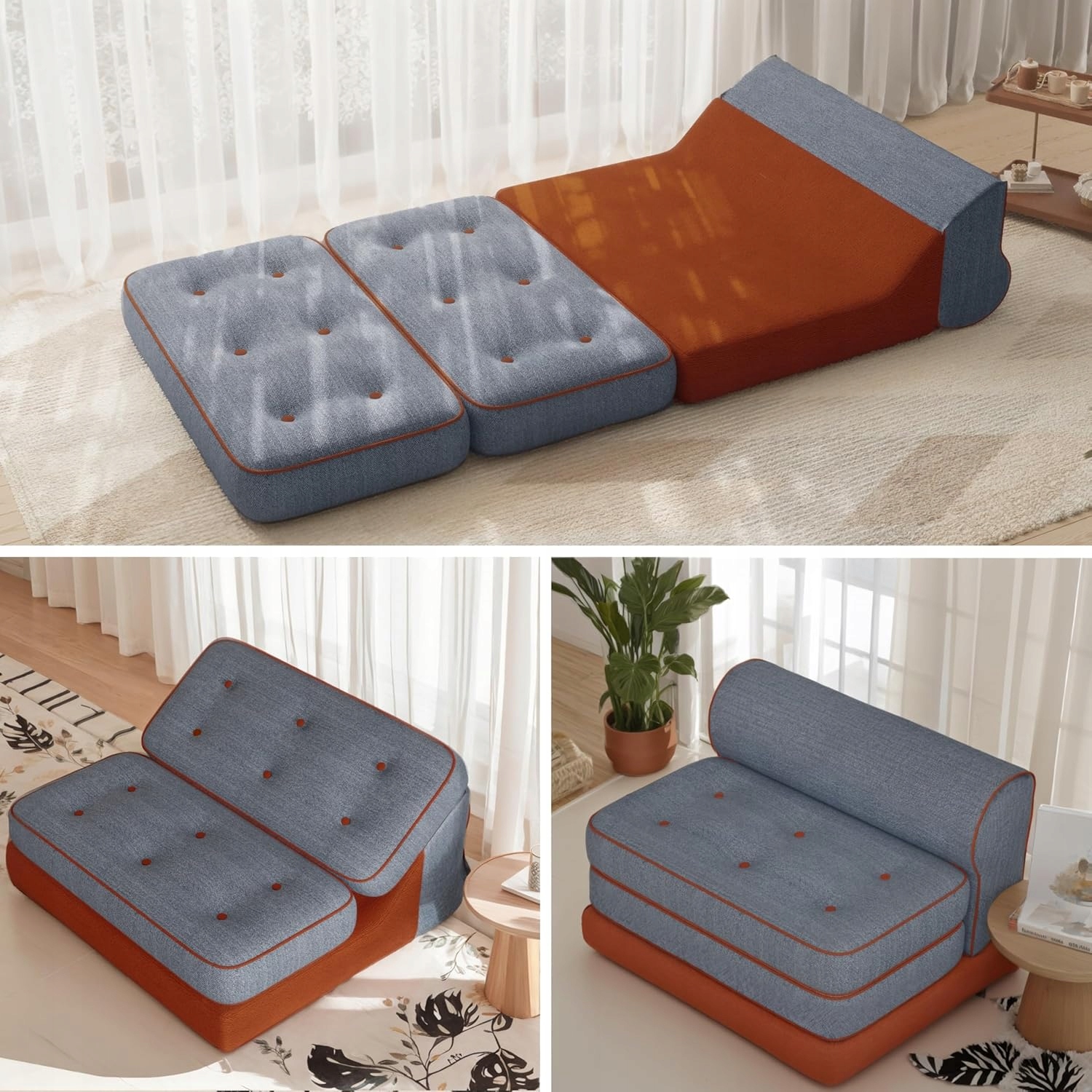 rozkladacia pohovka s opierkou chrbta, 240 cm