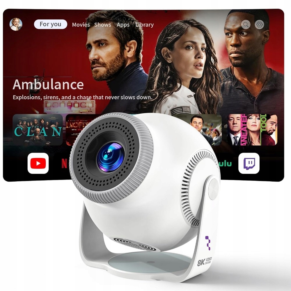 Projektor Reach TP360 Bílý 8K Wifi