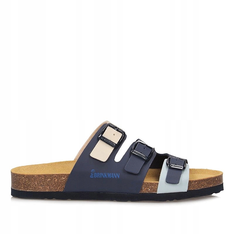 Nazouváky dámské Dr. Brinkmann 500448-1 modré (granátové) s koženou stélkou