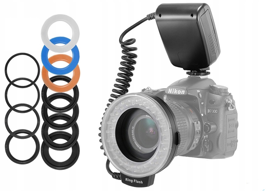 LAMPA BŁYSKOWA PIERŚCIENIOWA MAKRO RING CMRFD