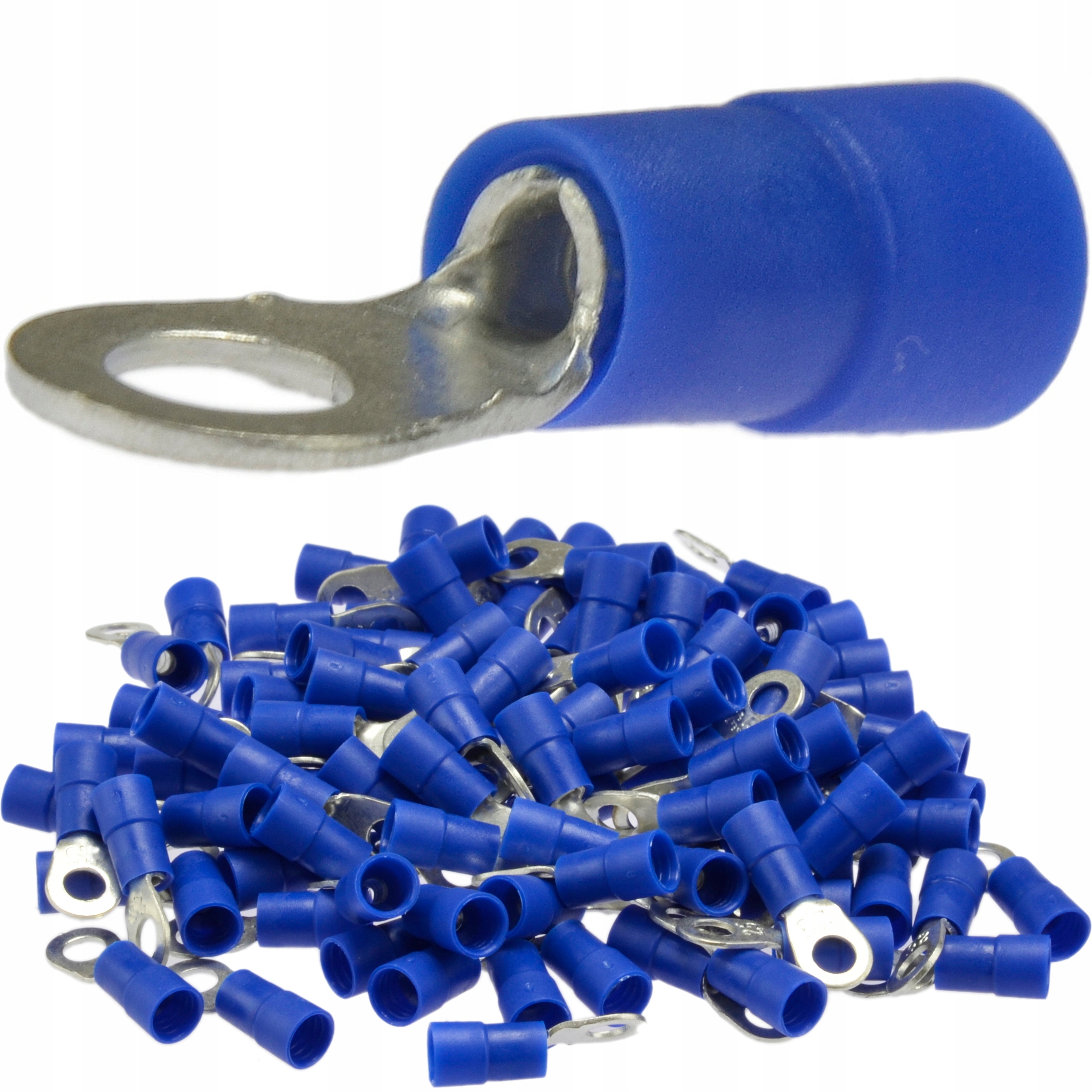 Końcówka oczkowa izolowana 16mm2 oczko fi 8 Erko Koe 8-16 op. 100 szt.