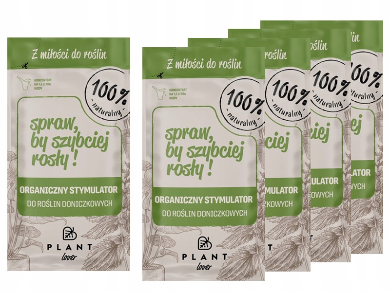 

5 x Organiczny stymulator wzrostu do roślin Nawóz