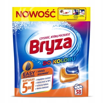 Levně Kapsle na praní 5v1 Easy Ironing na barvu Bryza 38ks