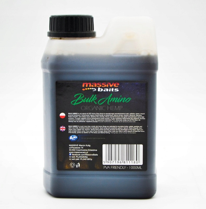 Massive Baits Dip Bulk Amino Organic Hemp 1000 ml