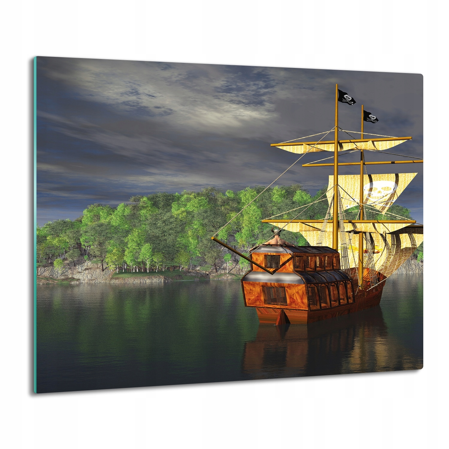 tisk obal s potiskem Pirát loď voda 60x52