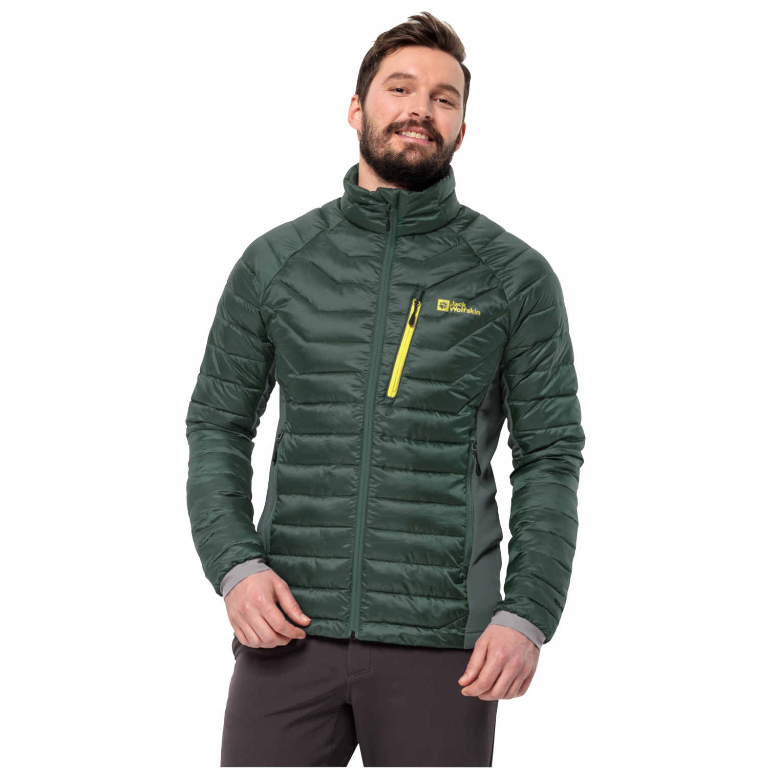 Jack Wolfskin Routeburn Pro Ins Jacket (L) Pánská bunda Polyester Zelená