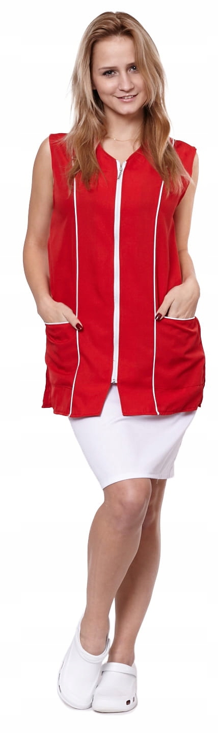 Fartuch damski Doris czerwony, XS