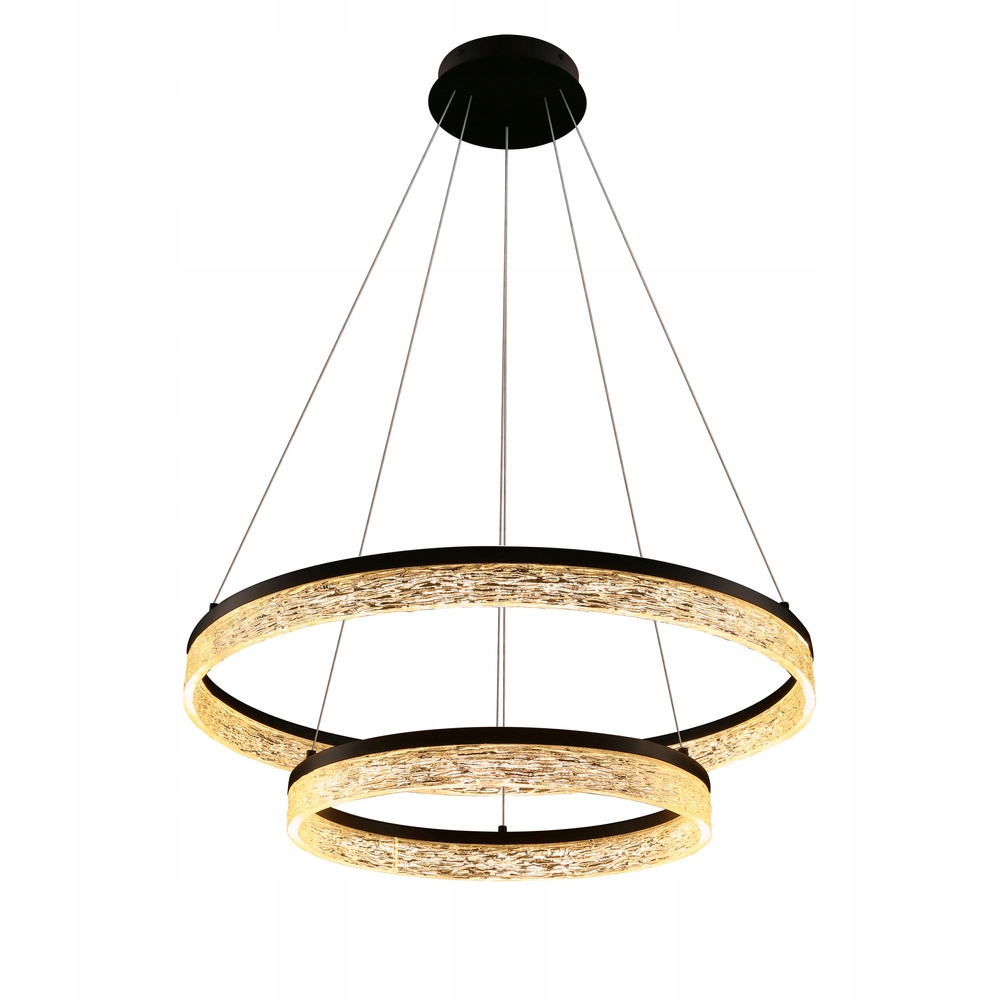 Závesná Led lampa štýlová do jedálne luster nad stôl čierna Frozi