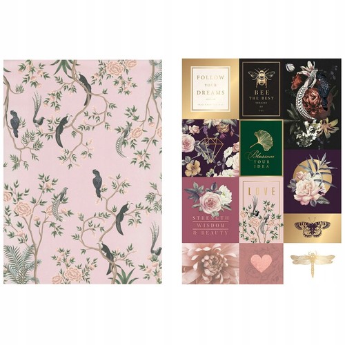 BLOK A4 KREATYWNY Z MOTYWAMI I NAKLEJKAMI 14K WZORY ART DECO INTERDRUK Marka Interdruk