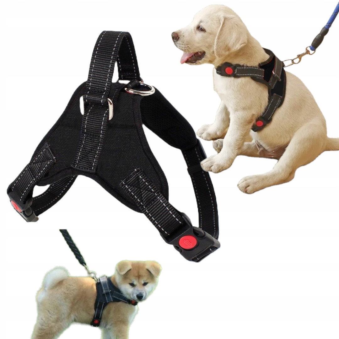 

Mocne Szelki Dla Psa Psów Silnych S 45-51cm Czarne