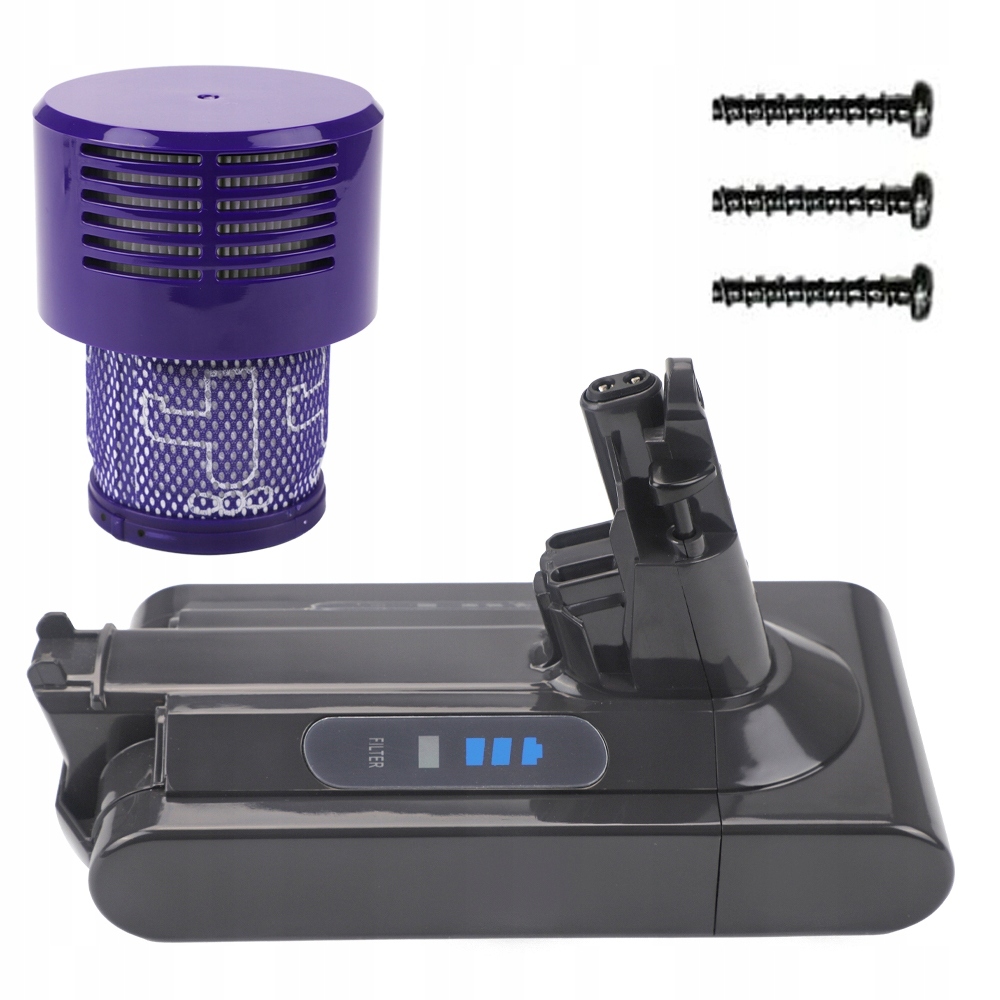Baterie Akumulátor Pro Dyson Cyclone V10 Fluffy 6000MAH Univerzální Filtr
