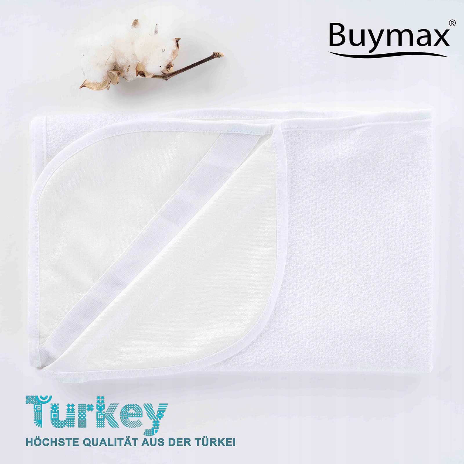 BUYMAX Ochraniacz Na Materac 100x200cm Wodoodporny Zestaw 2 Sztuki Oeko-Tex — miniatura 7