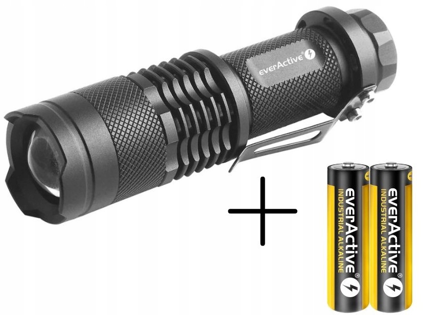 Latarka ręczna Led everActive FL-180 z diodą Cree XP-E2 100-180 lm+BATERIE