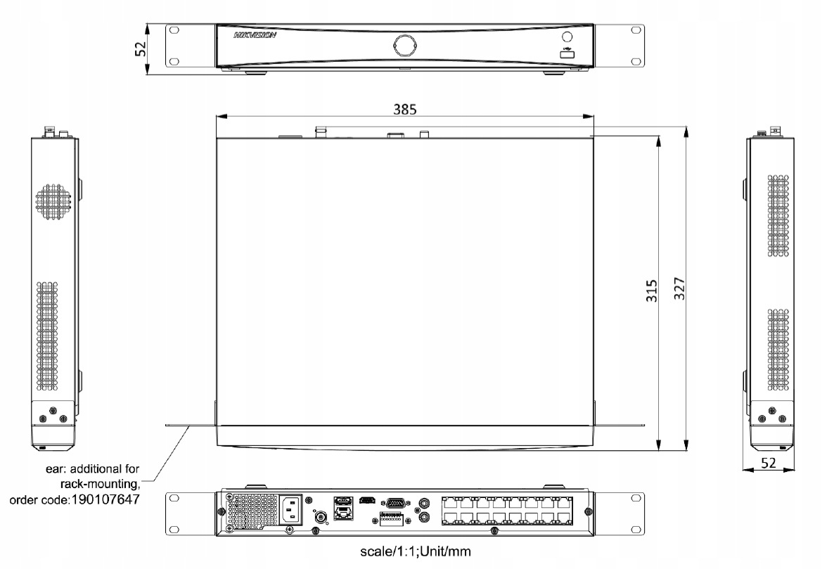 Rejestrator IP Hikvision DS-7616NXI-I2/16P/S Technologia IP