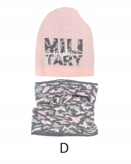 CZAPKA i KOMIN dla dziewczynki WIOSENNY *kol*6-10L Marka Picco