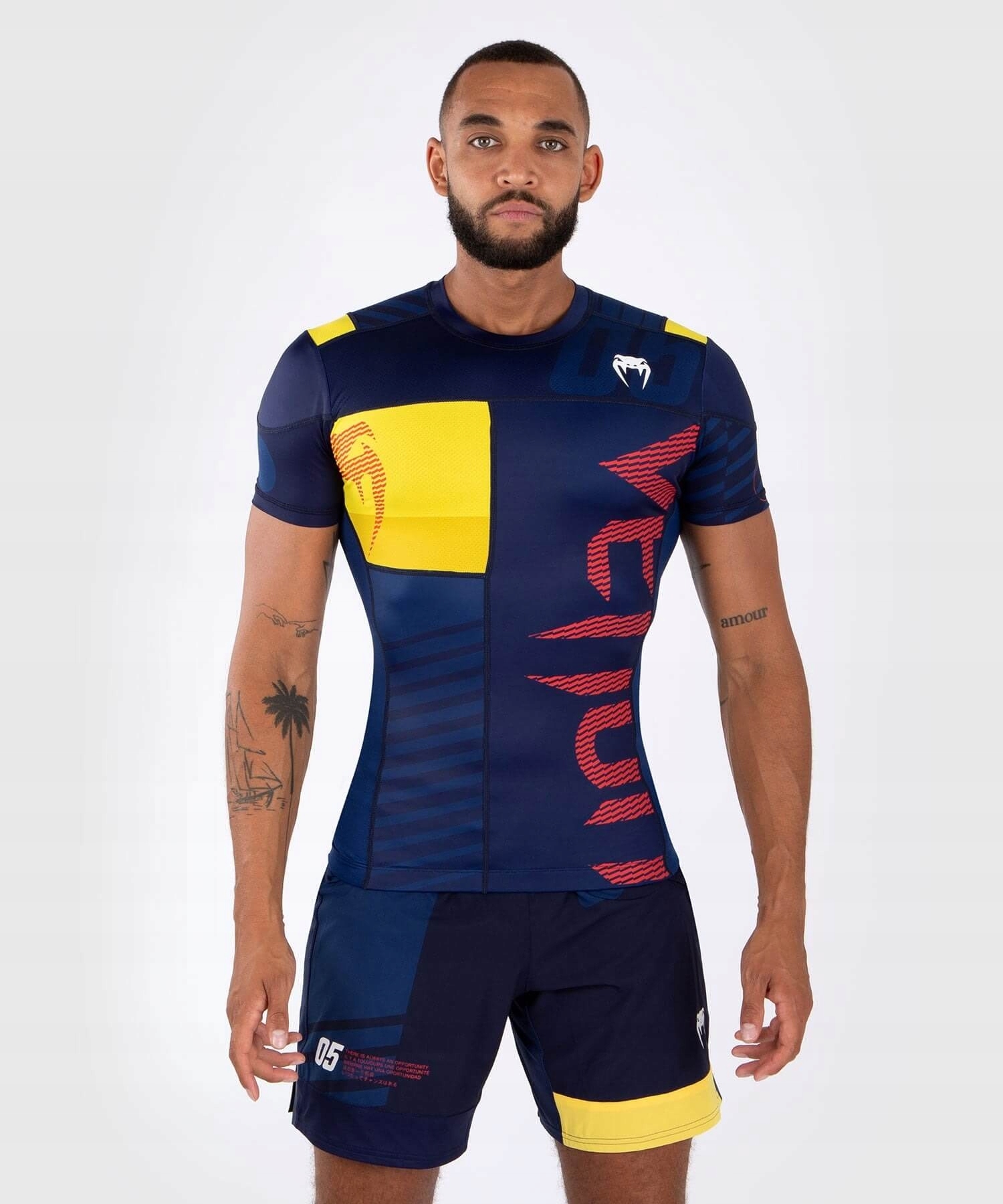 Rashguard Koszulka Krótki Rękaw Venum Sport 05 Venum XL Żółty Niebieski