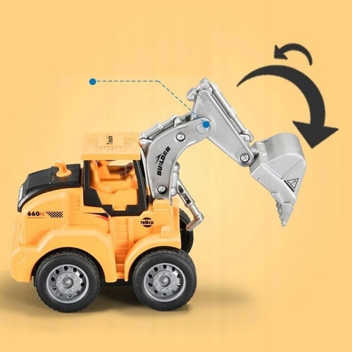 AUTKO TRAKTOR KOPARKA BUDOWA NACISKANE 13 CM Marka inna