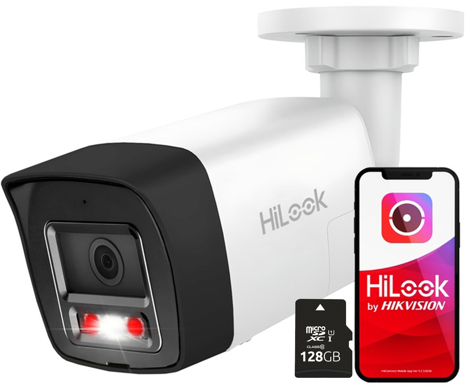 8MPx Ip kamera HiLook Hikvision 4K PoE vonkajší Sd slot Sd karta 128 Gb