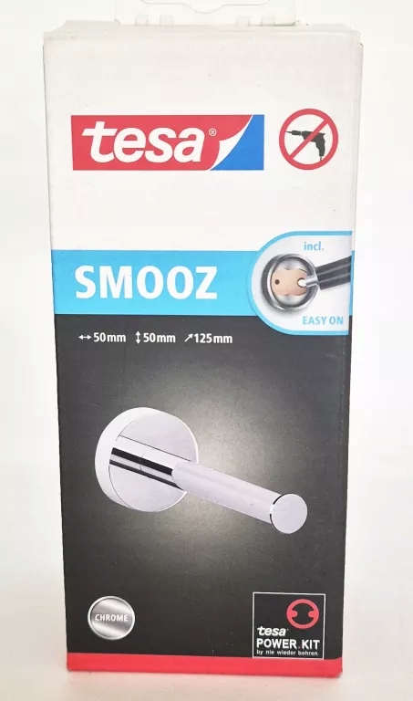 UCHWYT NA PAPIER TOALETOWY BEZ WIERCENIA TESA