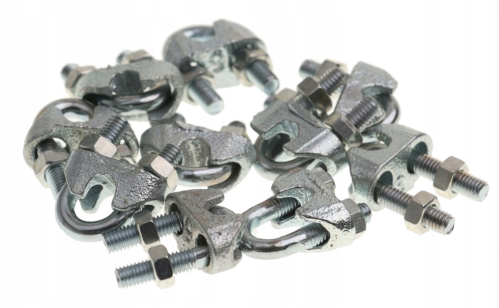 ZACISK LINOWY KABŁĄKOWY 6 mm DO LIN OCYNK 10 sztuk