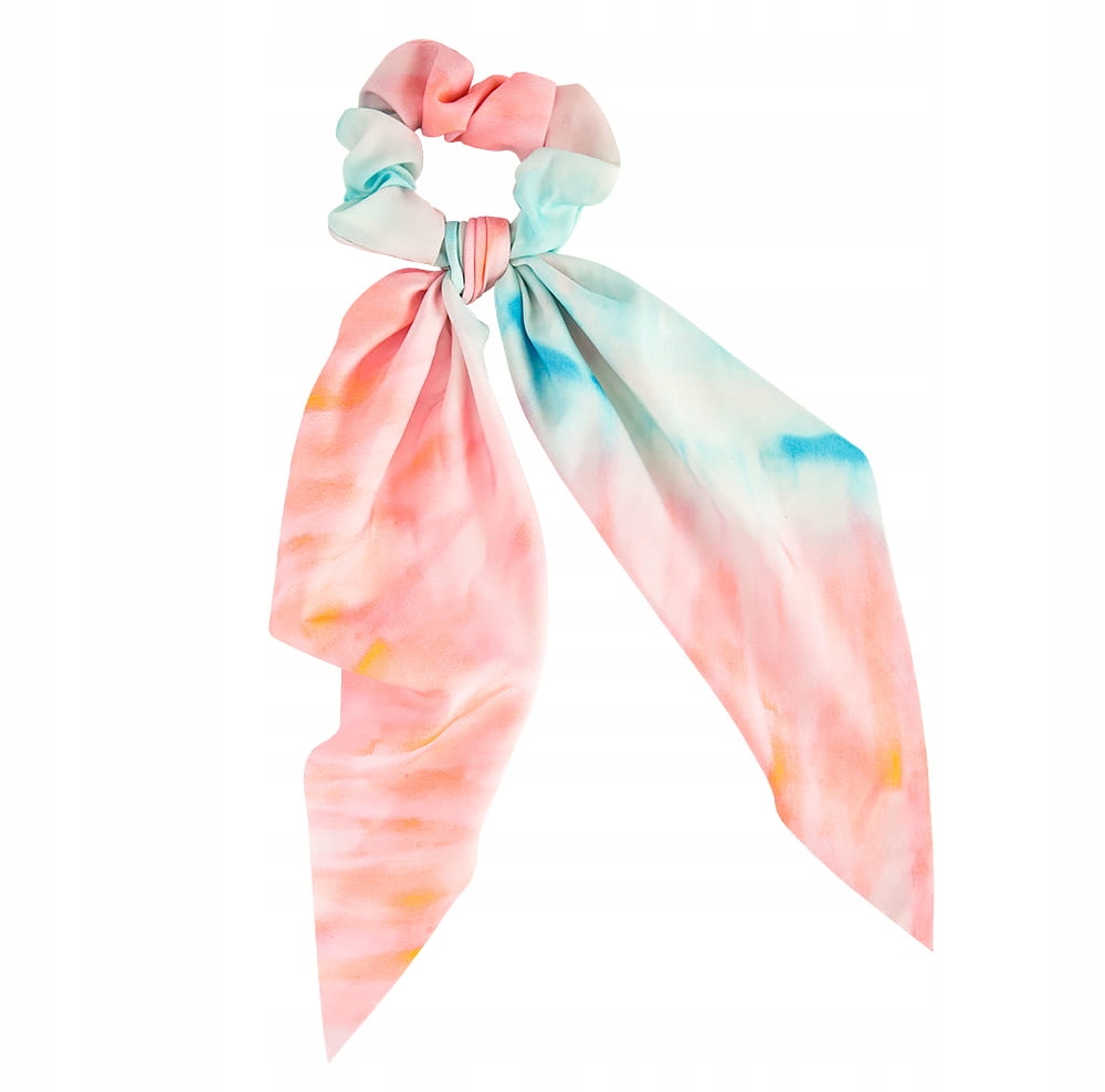 

Gumka do włosów apaszka satyna ombre brzoskwiniowa