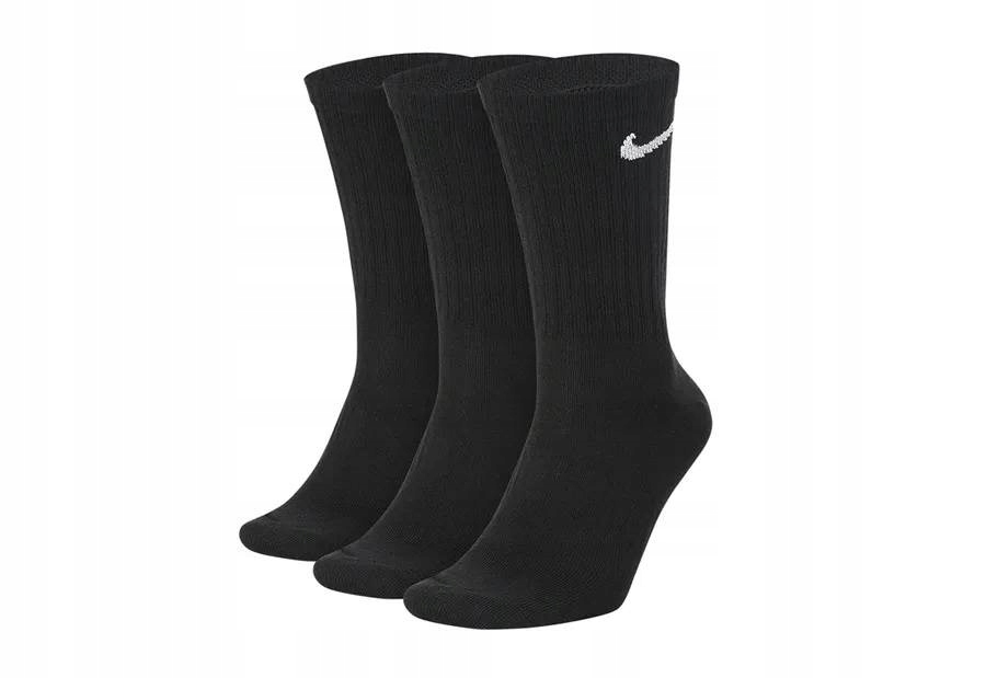 Skarpetki Nike długie EVERYDAY COTTON LIGHTWEIGHT CREW czarny rozmiar 38-42