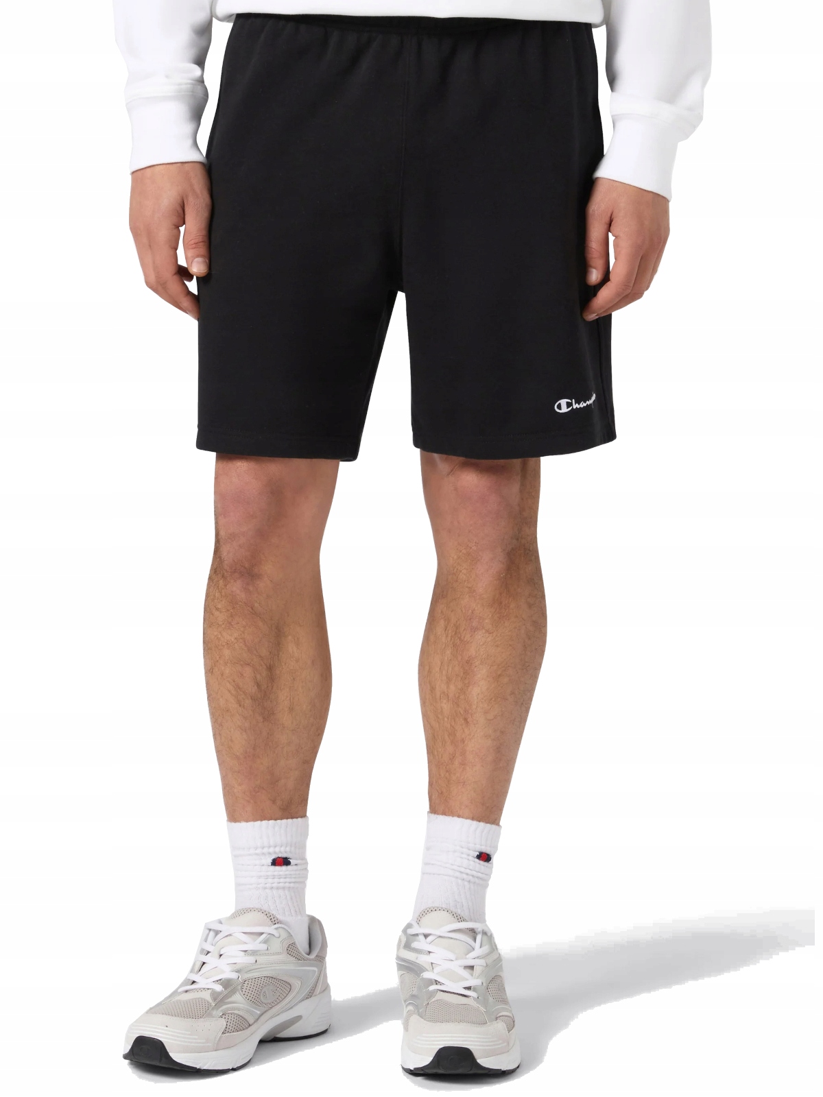 Kraťasy kraťasy Champion 221804-KK001 černé sportovní tepláky bavlna L