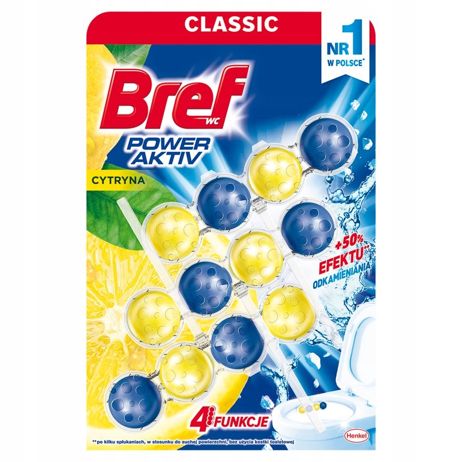 

Bref zawieszka kulki do Wc lemon Cytryna 3x50g