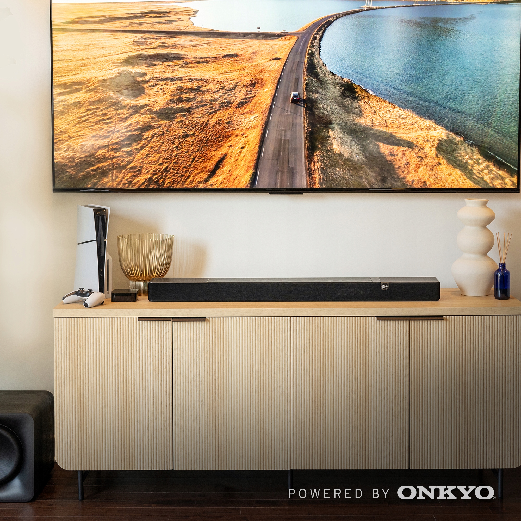 Klipsch FLEXUS CORE 200 Soundbar 3.1.2 HDMI eARC Bluetooth Powered By Onkyo System dźwięku 3.1.2