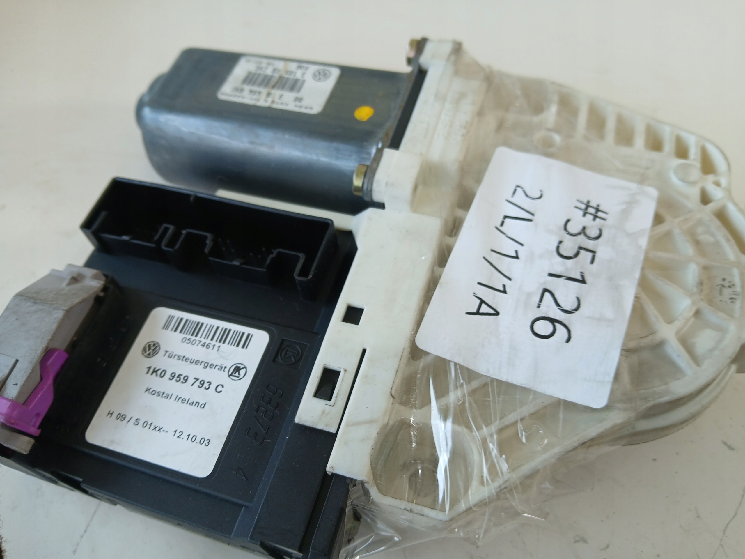 VW GOLF V HB 3D mini motor windows left 1K3837401E 1K0959793C