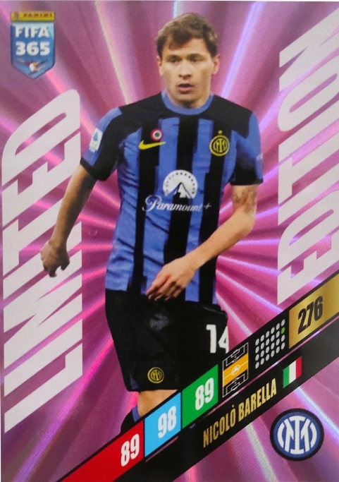 NICOLO BARELLA 276 INTER MEDIOLAN LIMITED EDITION KARTY FIFA 365 2024