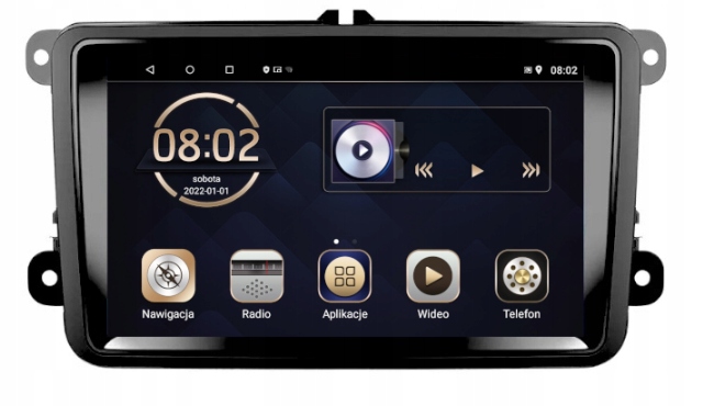 Rádio Android Auto Carplay Vw Polo 2006 2015 Wifi Usb 6GB 128GB