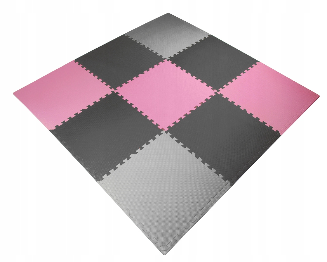 PUZZLE PIANKOWE MATA PIANKOWA puzzle dla dzieci puzle 9el 60x60cm 180x180cm Kod producenta EVA-IF60-9-PINK