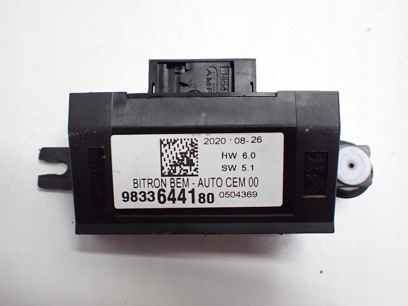 MODUŁ STEROWNIK DRZWI 9833644180 PEUGEOT 5008 II 20R