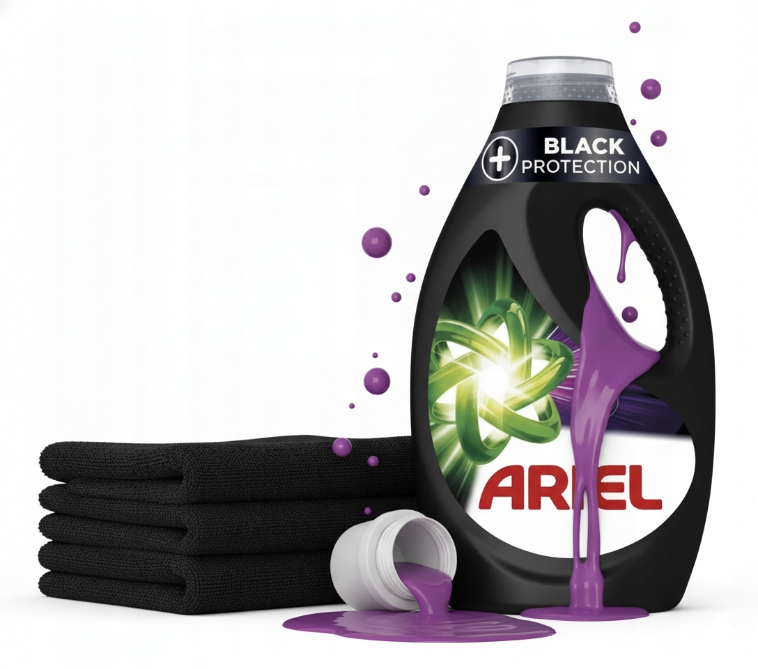 Levně Ariel+ Black Protection tekutý prací prostředek 18 praní 810 ml
