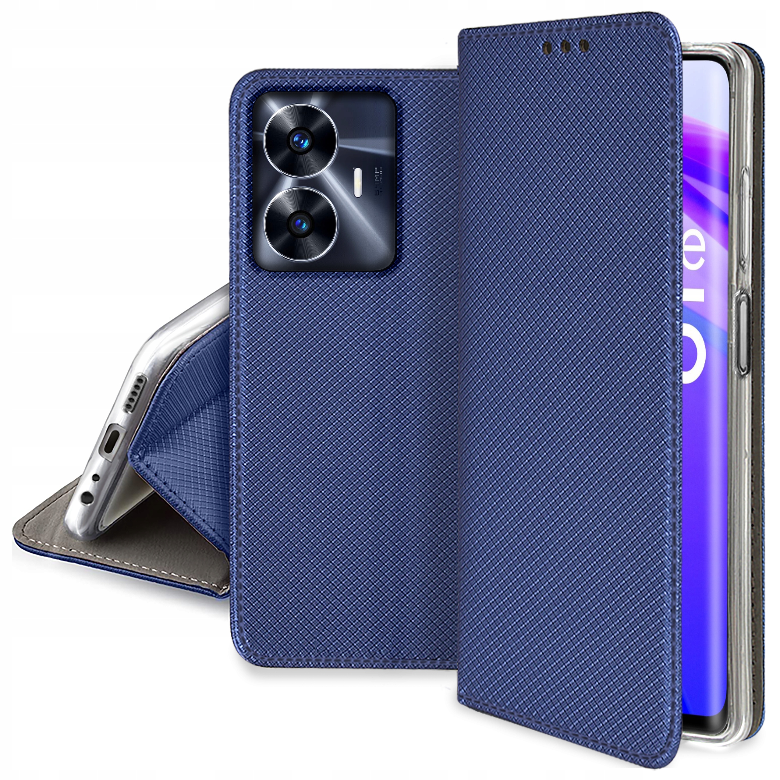 

Etui do Realme C55 Smart Magnet Case Szkło 9H