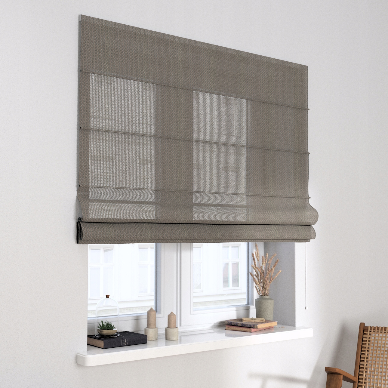 Hotová Římská roleta Capri 80x170 cm černá