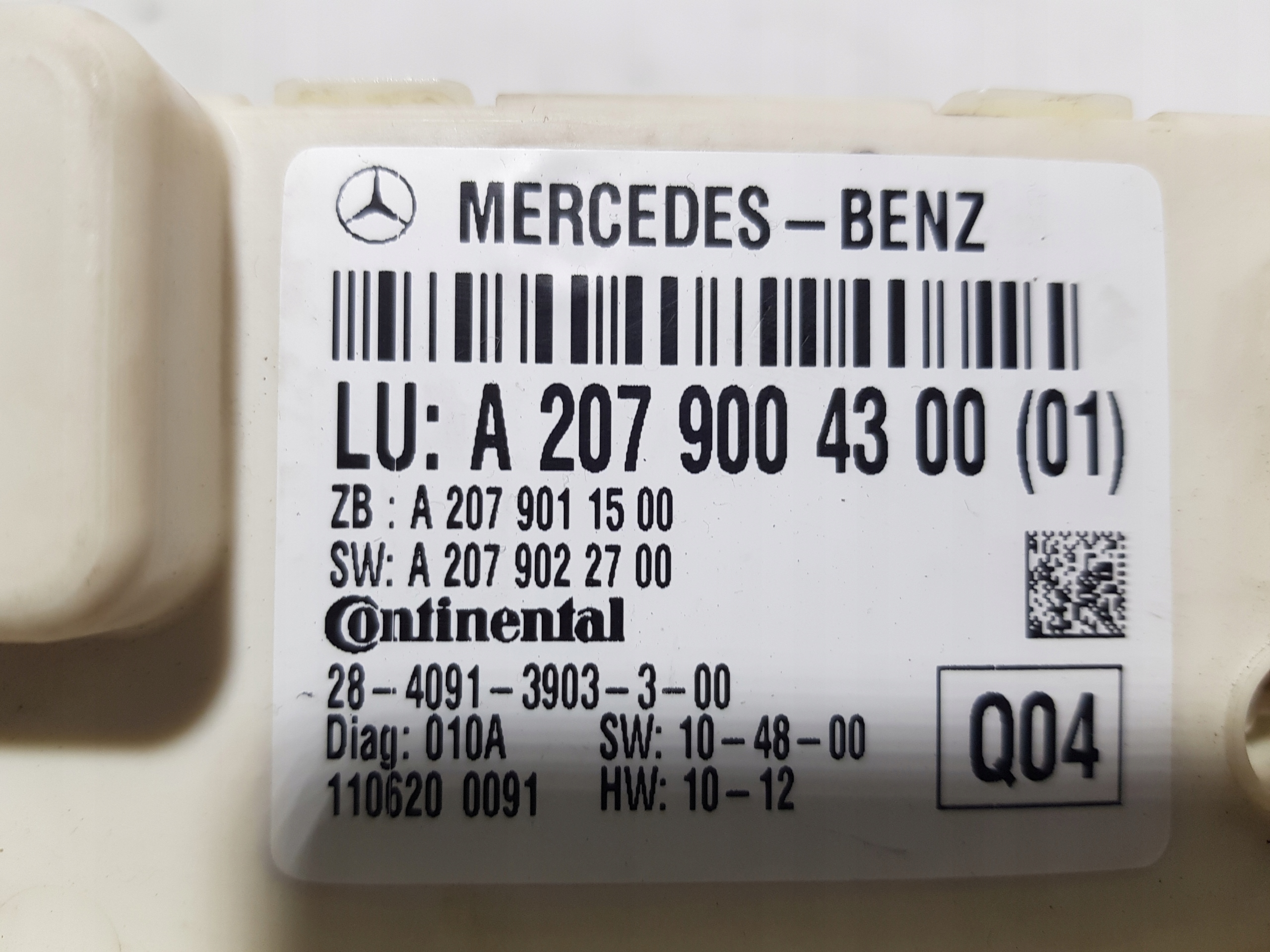 MERCEDES W207 modul Bedienteil SAM 2079004300
