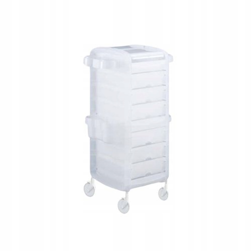 Kadeřnický vozík Ceriotti Yes Ice Transparent se 6 výsuvnými zásuvkami