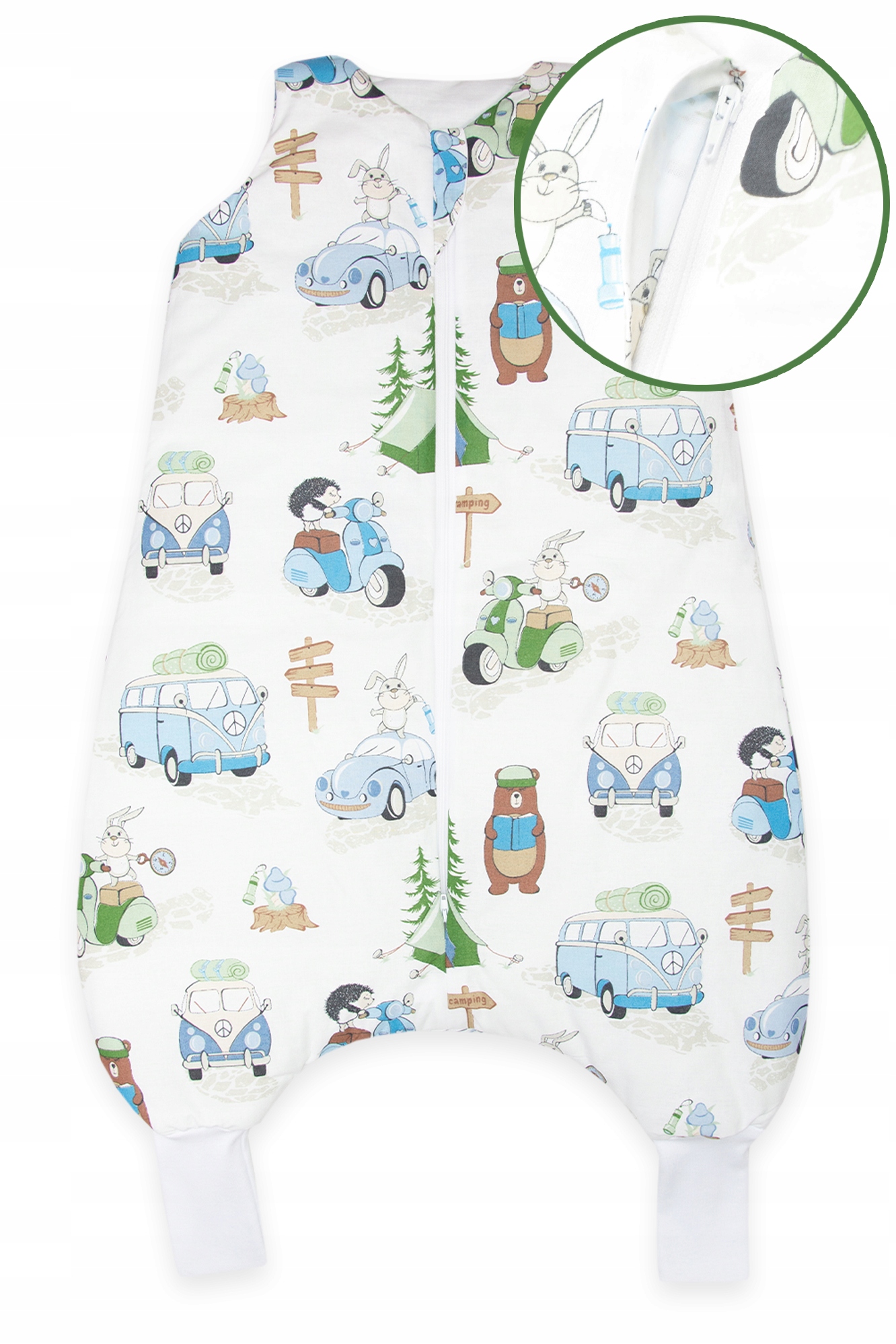 OCIEPLANY ŚPIWOREK Z NOGAWKAMI 68-86 S WZORY!!! Rodzaj dla niemowlaka